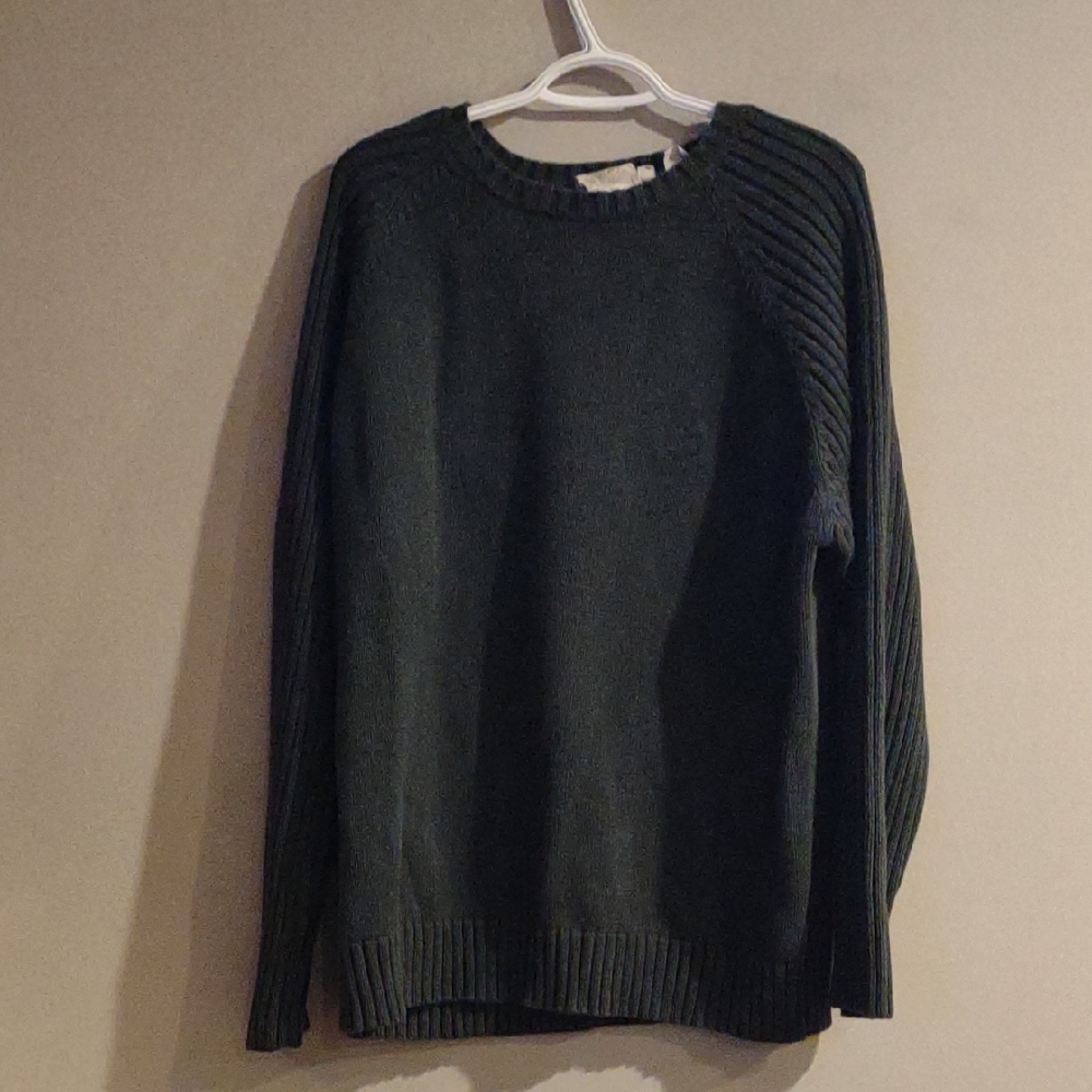 Timberland Men's XXLG Dark Green 100% Cotton Crewneck Sweater